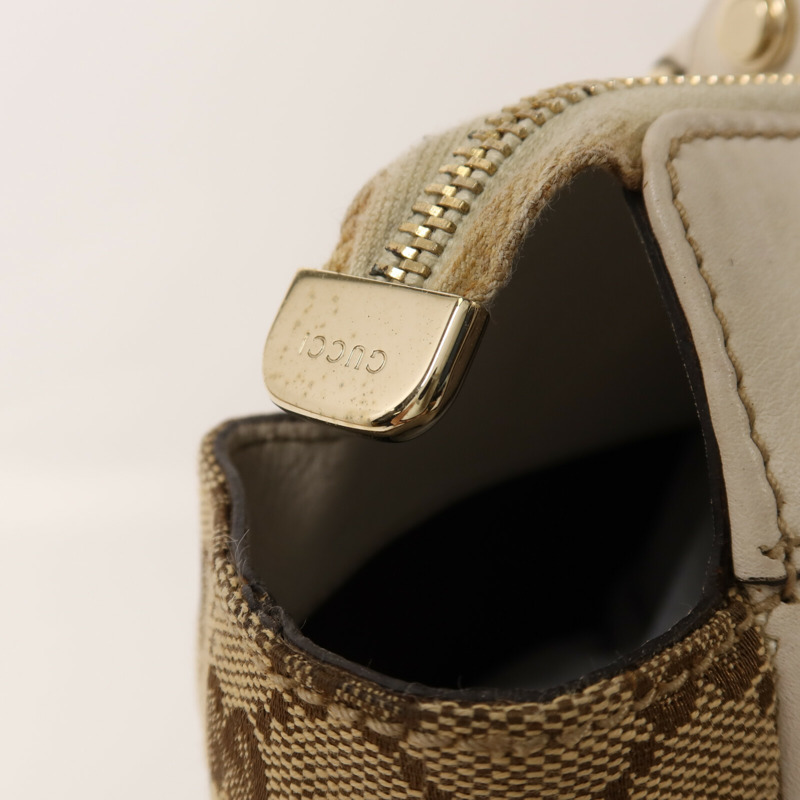 GUCCI 帆布Shoulder Bag金扣肩背袋-9
