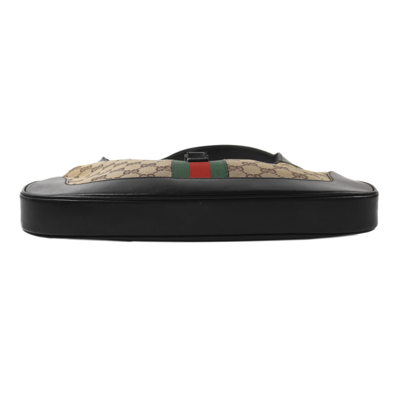 GUCCI 帆布Jackie Hobo銀扣肩背袋-3