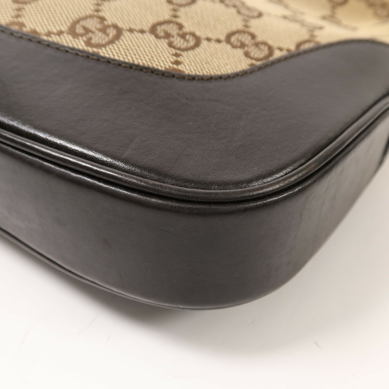 GUCCI 帆布Jackie Hobo銀扣肩背袋-11