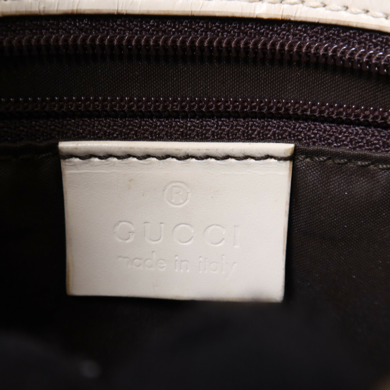 GUCCI 牛皮皮革Jackie Vintage銀扣肩背袋-5