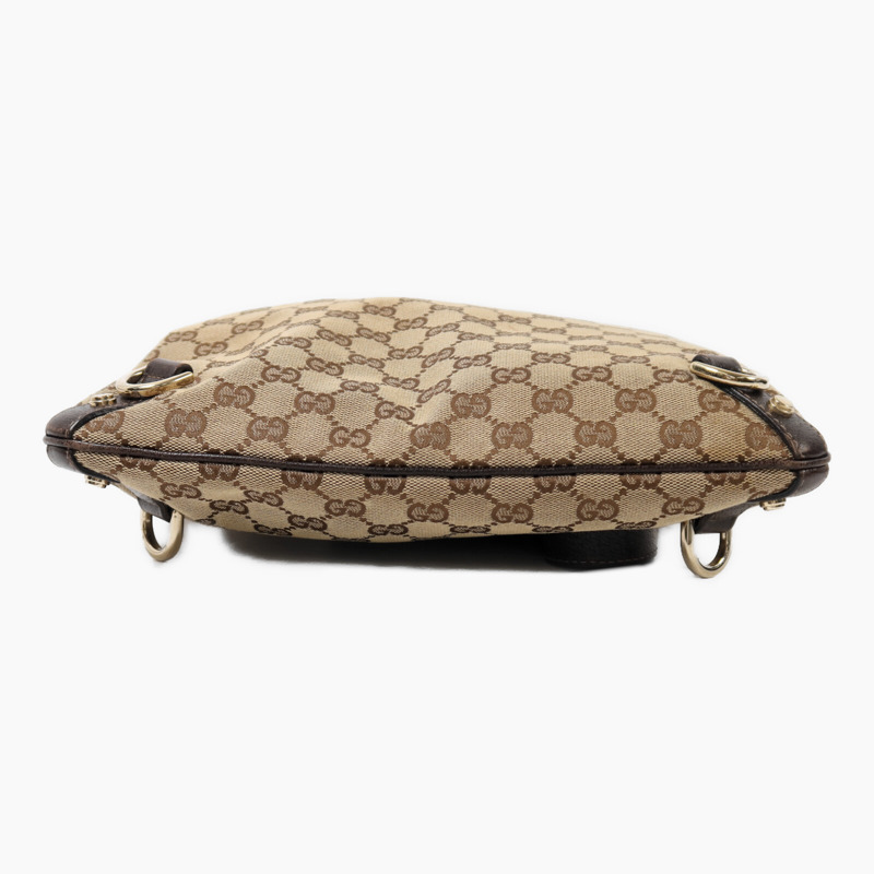 GUCCI 帆布Shoulder Bag金扣肩背袋-3