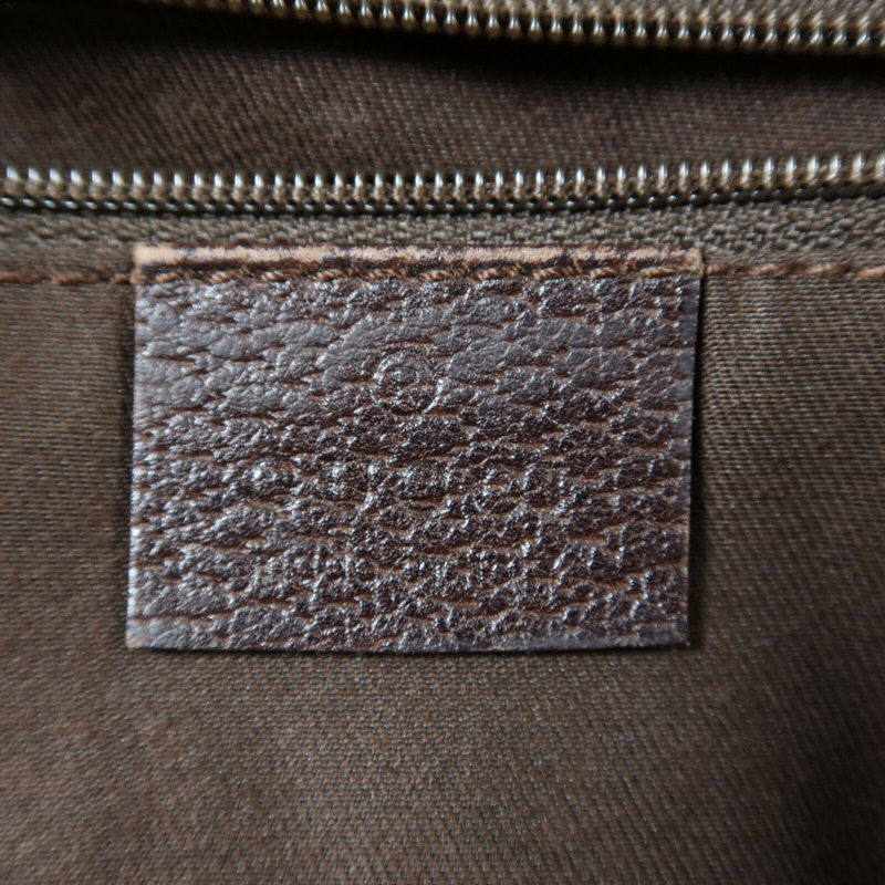 GUCCI 帆布Shoulder Bag金扣肩背袋-5