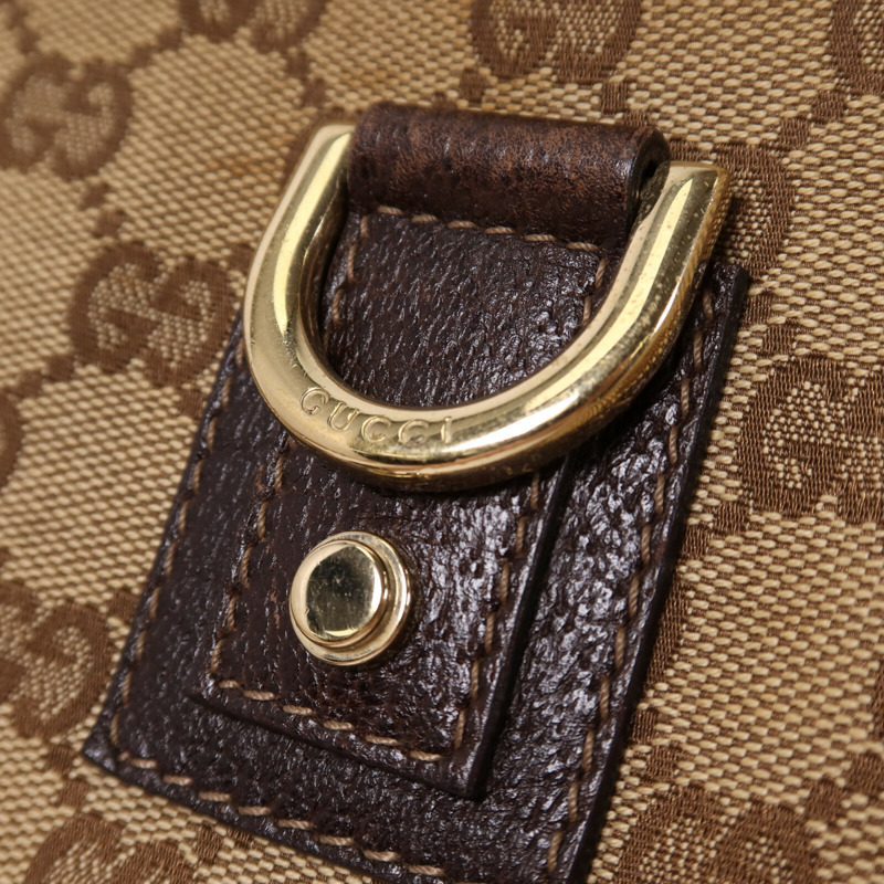 GUCCI 帆布Shoulder Bag金扣肩背袋-8