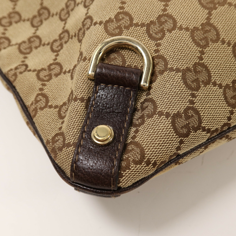 GUCCI 帆布Shoulder Bag金扣肩背袋-12