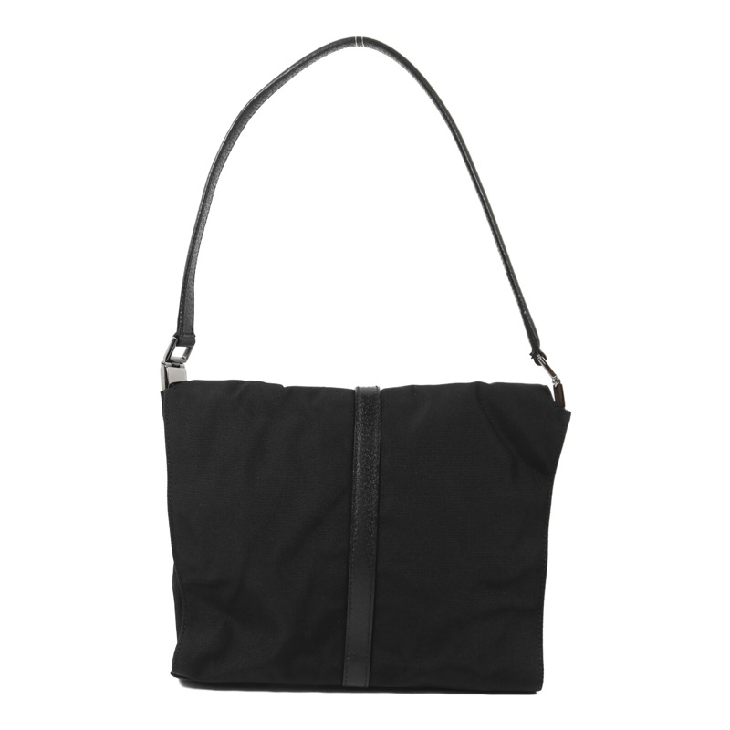 GUCCI 帆布Pouch Shoulder銀扣肩背袋-1