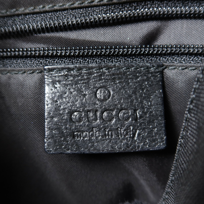 GUCCI 帆布Pouch Shoulder銀扣肩背袋-5