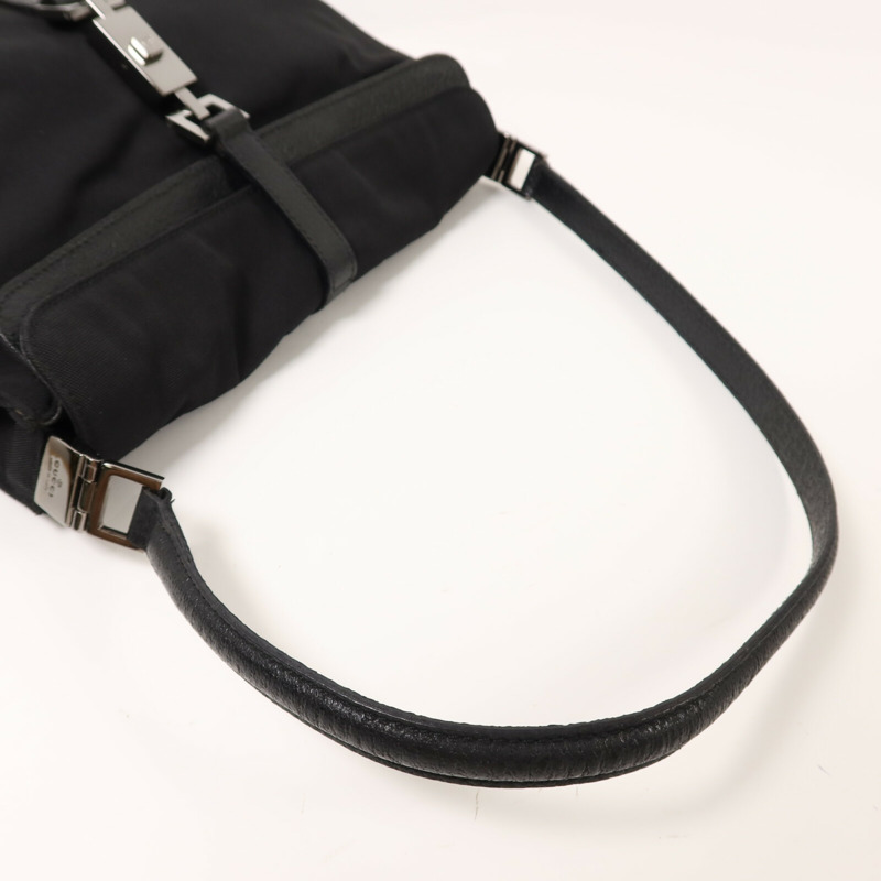 GUCCI 帆布Pouch Shoulder銀扣肩背袋-7