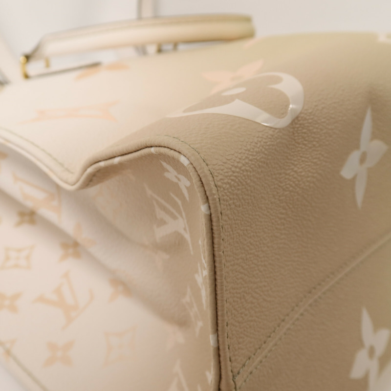 LOUIS VUITTON Monogram Empreinte Gradient On the Go MM金扣手挽肩背兩用袋-9