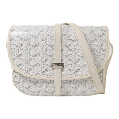 GOYARD 牛皮皮革Belvedere PM銀扣肩背袋