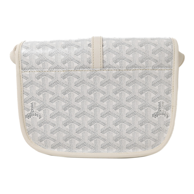 GOYARD 牛皮皮革Belvedere PM銀扣肩背袋-1