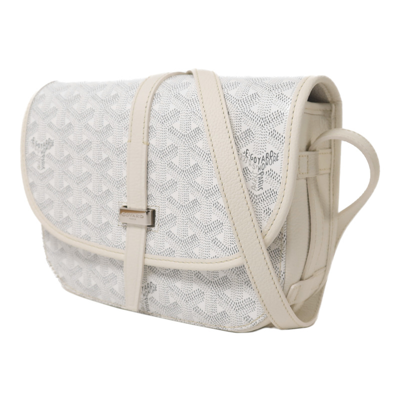 GOYARD 牛皮皮革Belvedere PM銀扣肩背袋-2