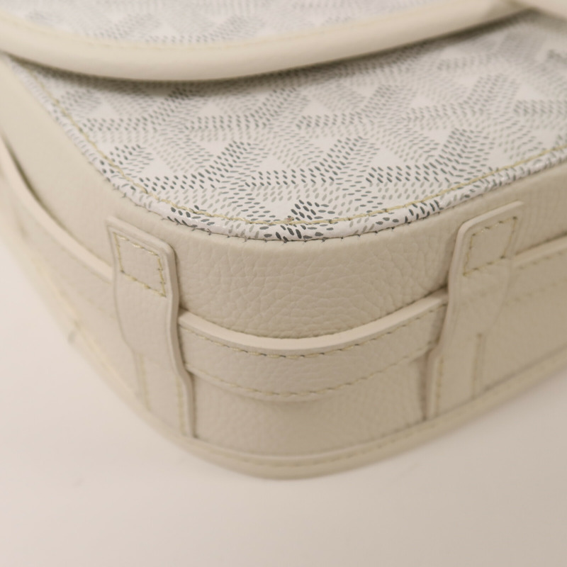 GOYARD 牛皮皮革Belvedere PM銀扣肩背袋-10