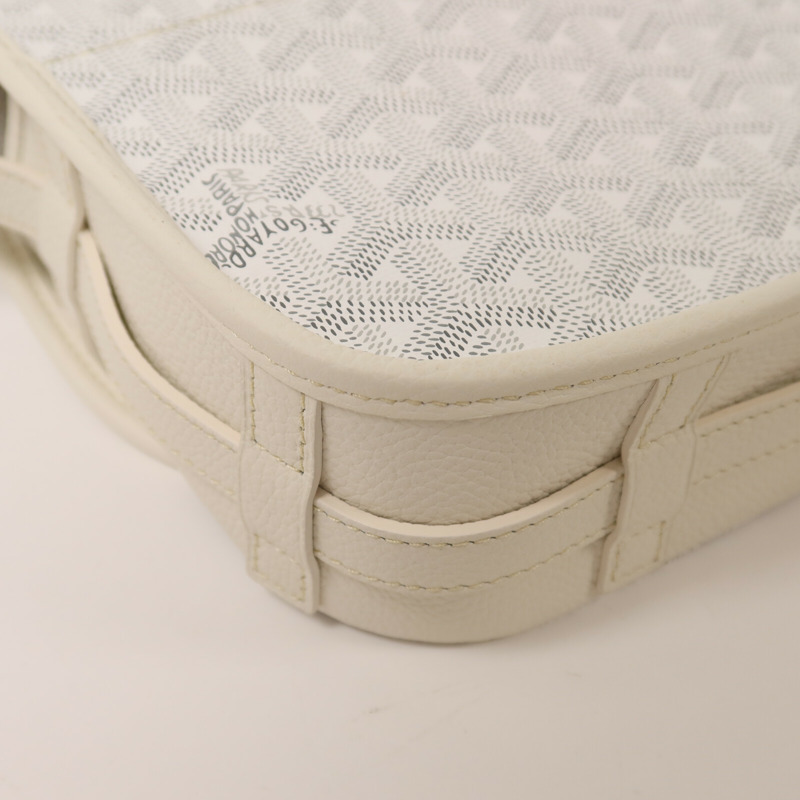 GOYARD 牛皮皮革Belvedere PM銀扣肩背袋-12