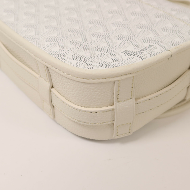 GOYARD 牛皮皮革Belvedere PM銀扣肩背袋-13