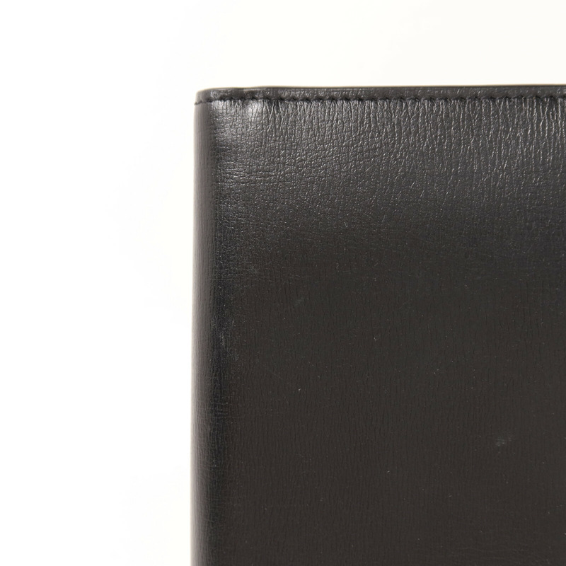 SAINT LAURENT 牛皮皮革Wallet銀扣錢包-14