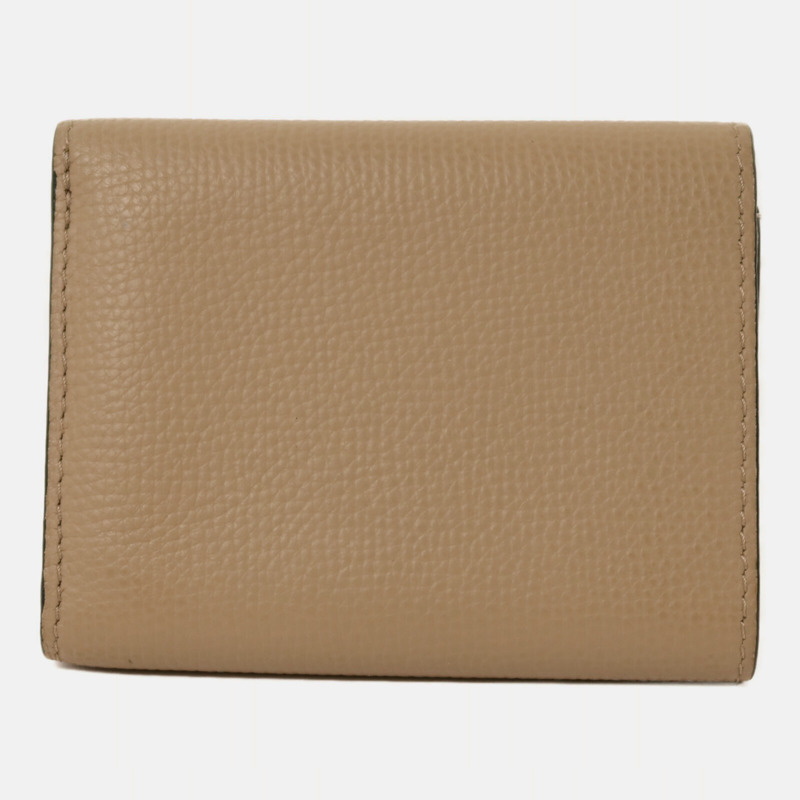 LOEWE 牛皮皮革Wallet銀扣錢包-1