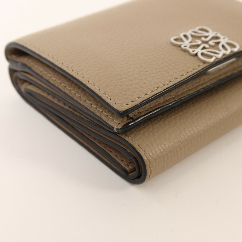 LOEWE 牛皮皮革Wallet銀扣錢包-12