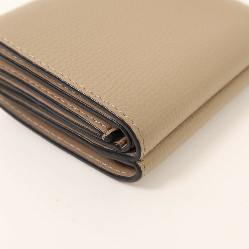 LOEWE 牛皮皮革Wallet銀扣錢包-15