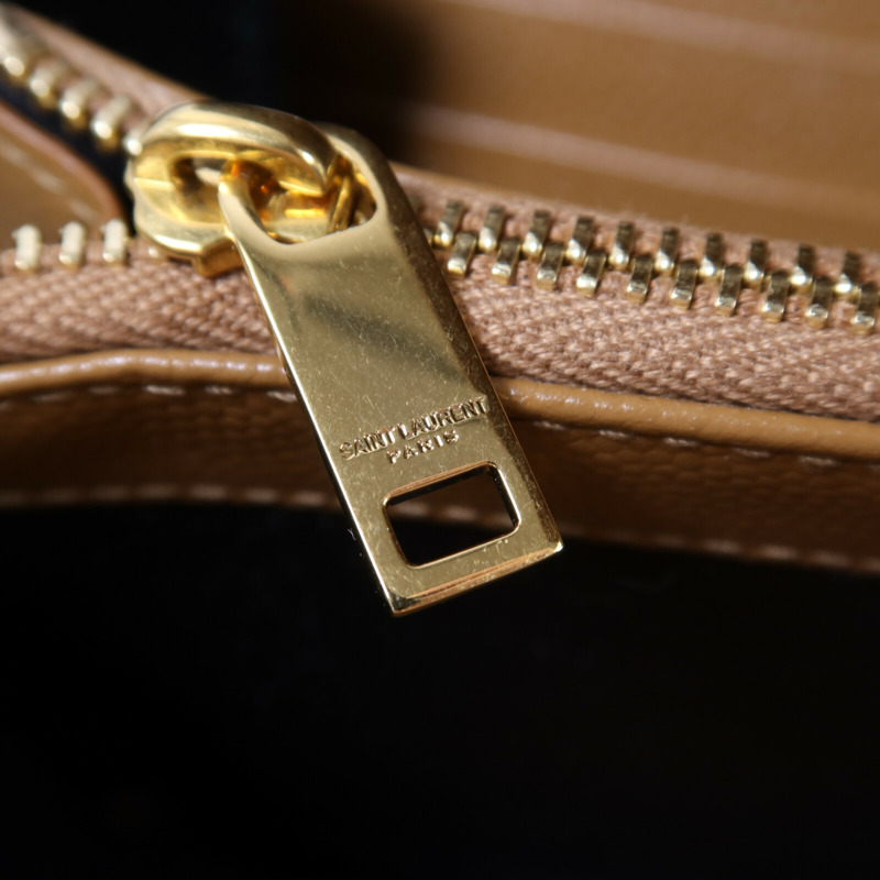 SAINT LAURENT 牛皮皮革Large Flap Wallet金扣長錢包-8