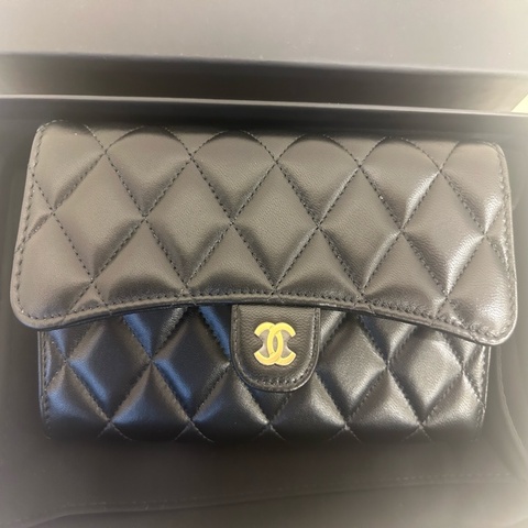 CHANEL CF長夾金釦/香奈兒長夾