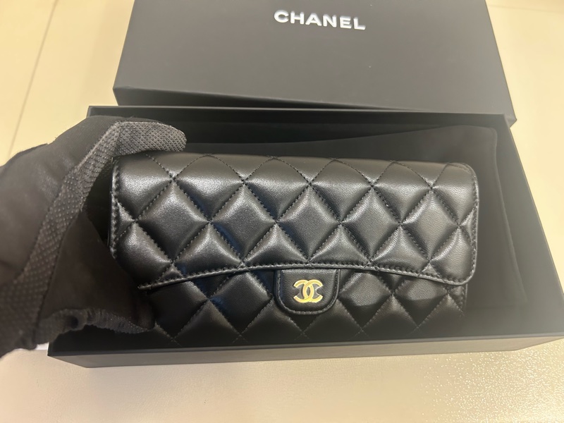 CHANEL CF長夾金釦/香奈兒長夾-3