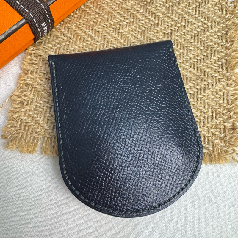 Hermès 藍綠迷你零錢包 vintage 二手 中古-10