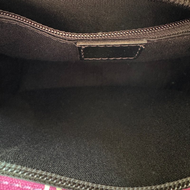 🎉超級便宜 BURBERRY 紫色字母帆布斜背包-10