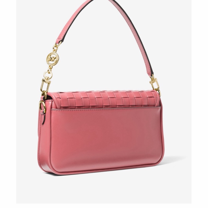 Michael Kors 女士 Bradshaw 小號編織單肩包均碼碼26 X 4 X 14 CM-3