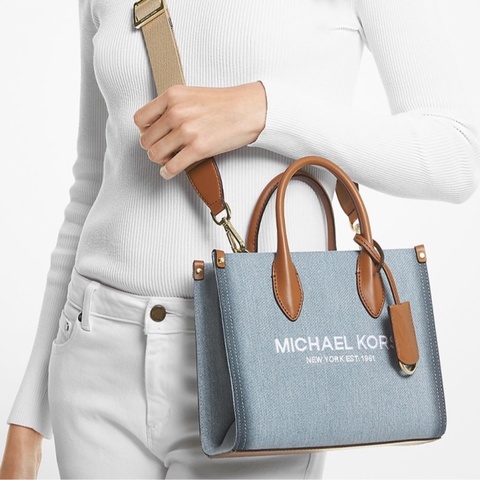 Michael Kors 女士 小號徽標托特包均碼碼23.49cm*9.53cm*19.68cm