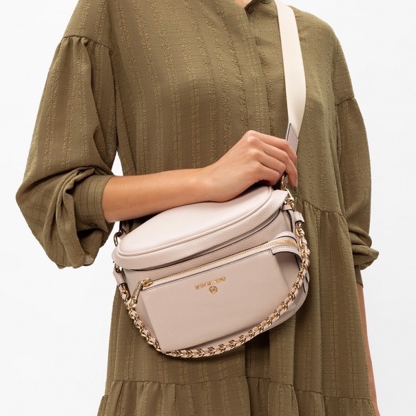 Michael Kors 女士 徽標斜挎包均碼碼長：24cm   寬：10cm   高：18cm-0