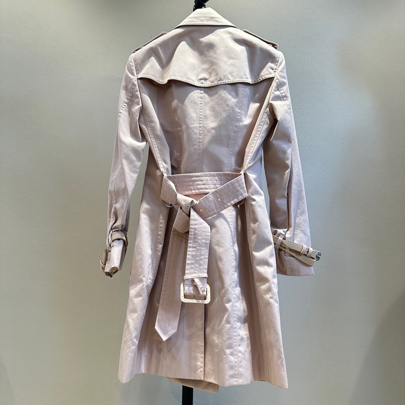 Burberry 粉色風衣外套 32碼-1