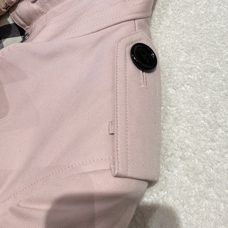 Burberry 粉色風衣外套 32碼-8