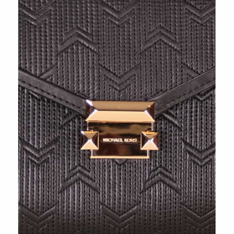 Michael Kors 女士 黑色徽標logo手提包均碼碼長：26cm，寬：10cm，高：17cm-1