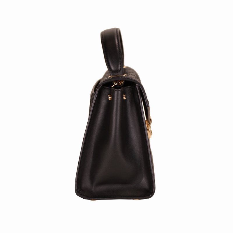 Michael Kors 女士 黑色徽標logo手提包均碼碼長：26cm，寬：10cm，高：17cm-2