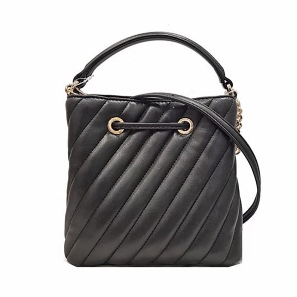Michael Kors 女士 黑色徽標手提包均碼碼長：17cm，寬：9.5cm，高：17cm-2