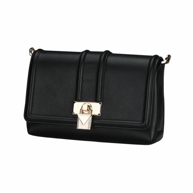 Michael Kors 女士 黑色十字紋單肩包均碼碼長：20cm，寬：2.5cm，高：13cm-2
