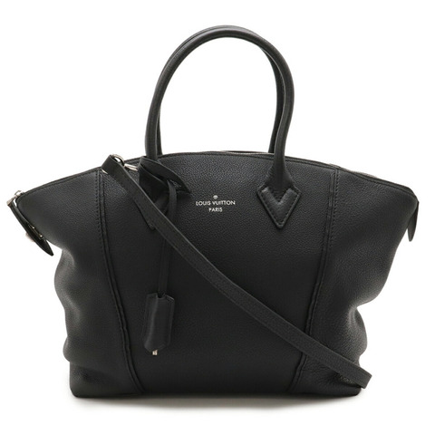 路易威登 Parnassus Lockit PM 手提包/肩背包，Veau Cashmere 皮革，黑色，M50028