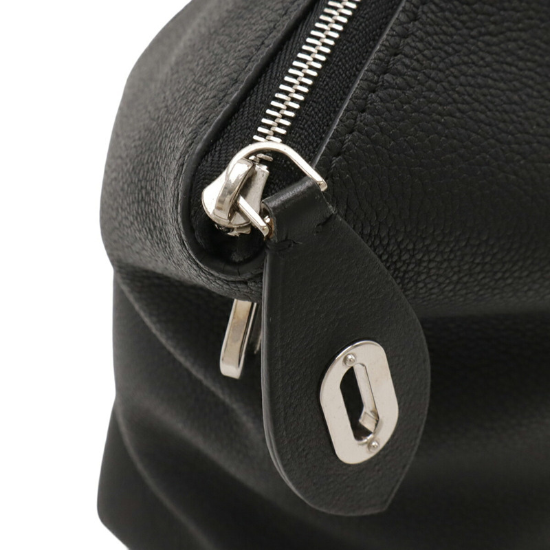 路易威登 Parnassus Lockit PM 手提包/肩背包，Veau Cashmere 皮革，黑色，M50028-4