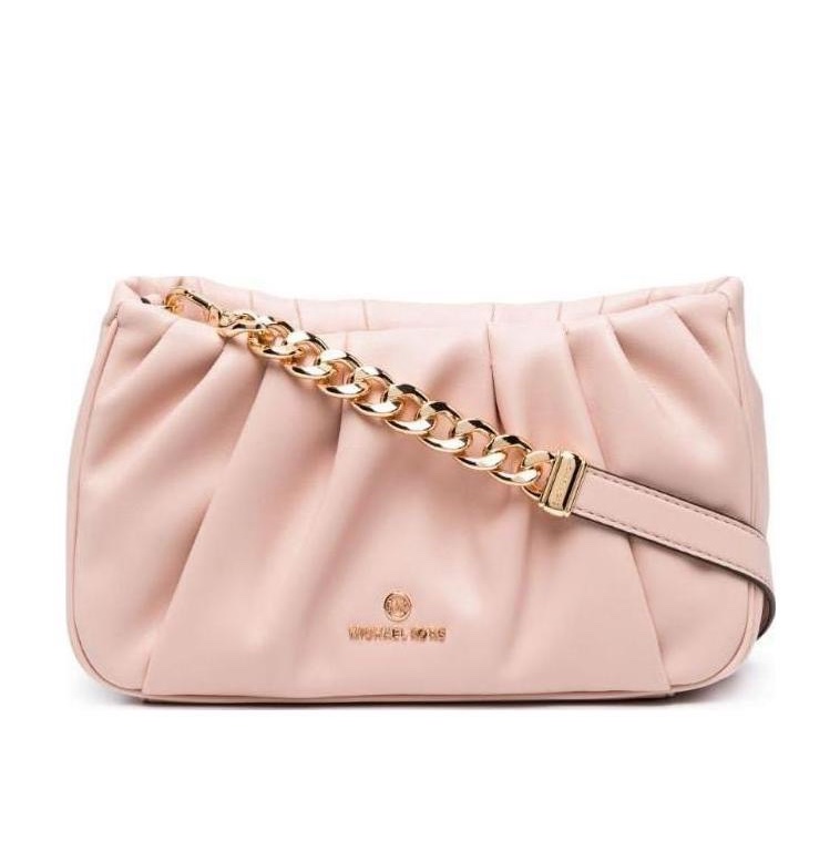 Michael Kors 女士 Hannah 褶飾單肩包均碼碼長：25cm，寬：10cm，高：13cm-0