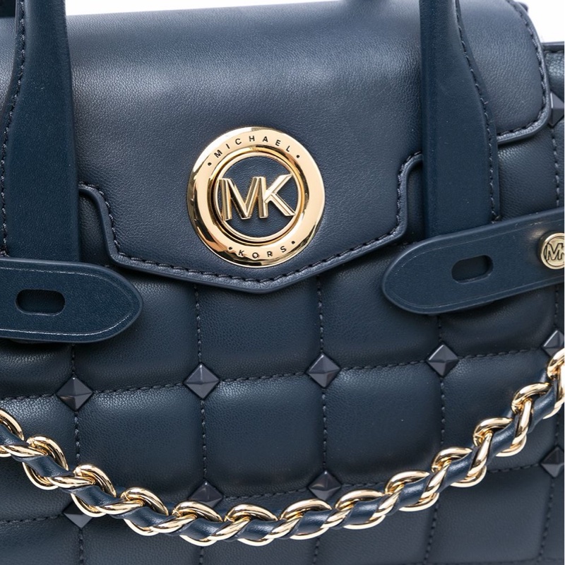 Michael Kors 女士 深藍色徽標單肩包均碼碼長：23cm，寬：9cm，高：20cm-1