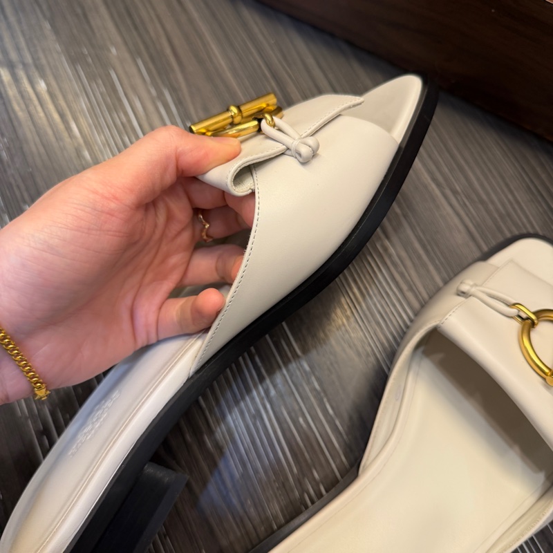 Hermes 白牛皮Isle Sandal涼鞋-6