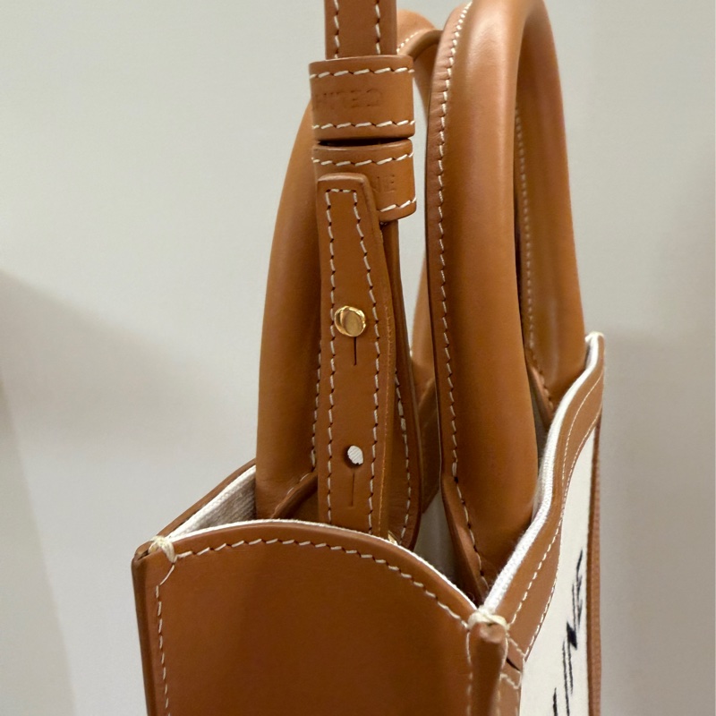 Celine 193302 凱旋門帆布迷你包-11