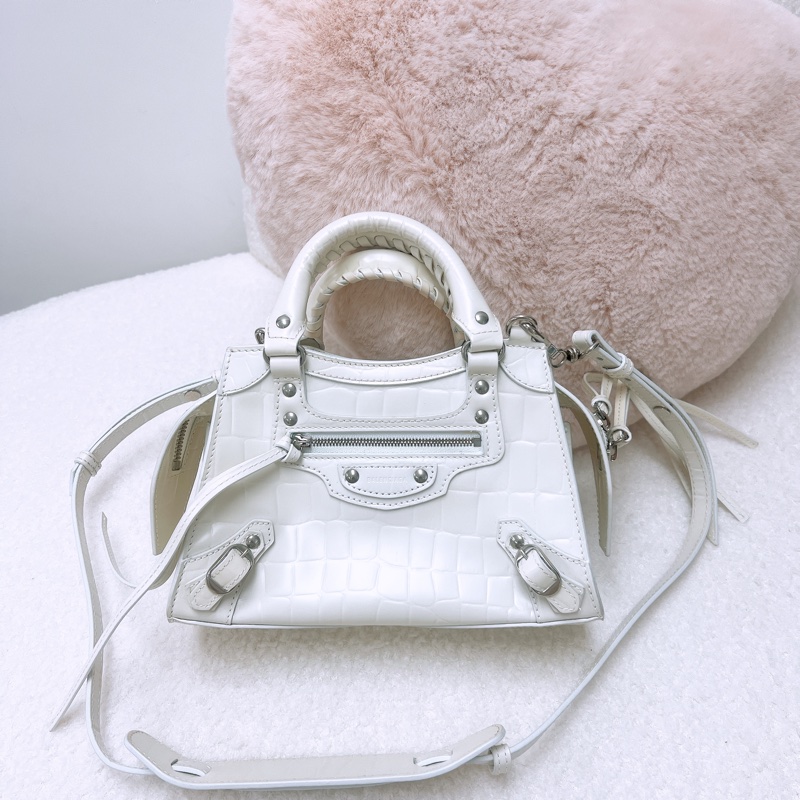 Balenciaga neo classic city 迷你白色機車包-0