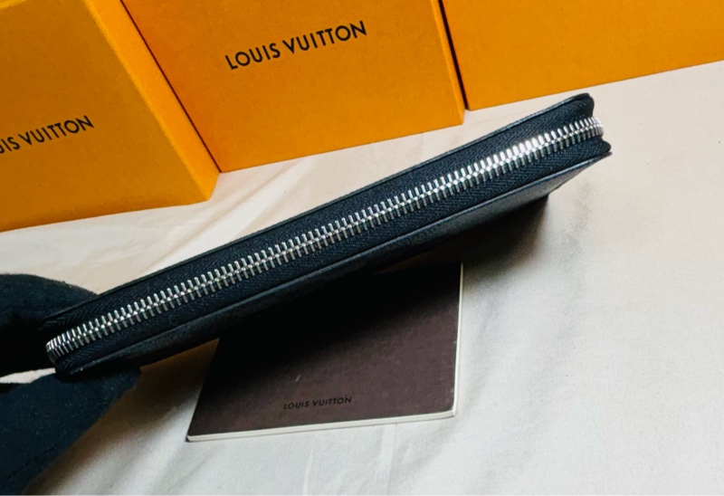 🔥質感實用 LV 路易威登 Louis Vuitton 黑棋盤格拉鏈14卡長夾-8