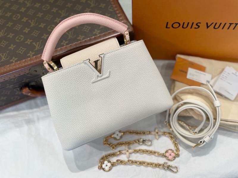 闲置新LouisVuitton路易威登 capucines BB 三拼色 25年新款 白雪公主 可調節雙肩帶 芯片-0