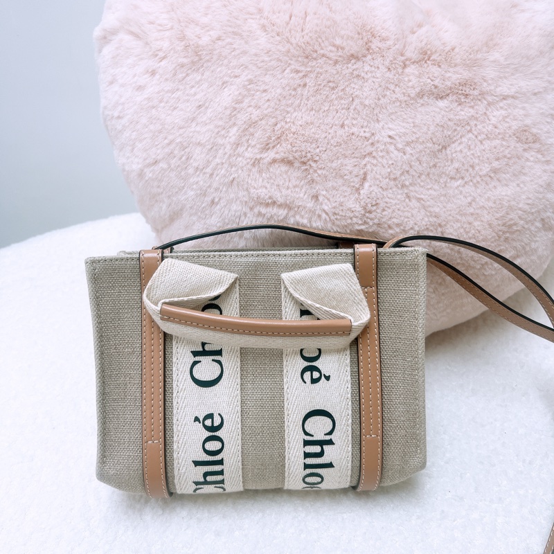 Chloe woody tote mini 淺棕色托特-0
