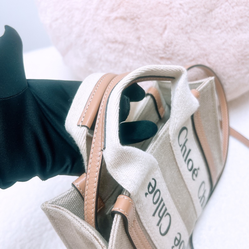 Chloe woody tote mini 淺棕色托特-1