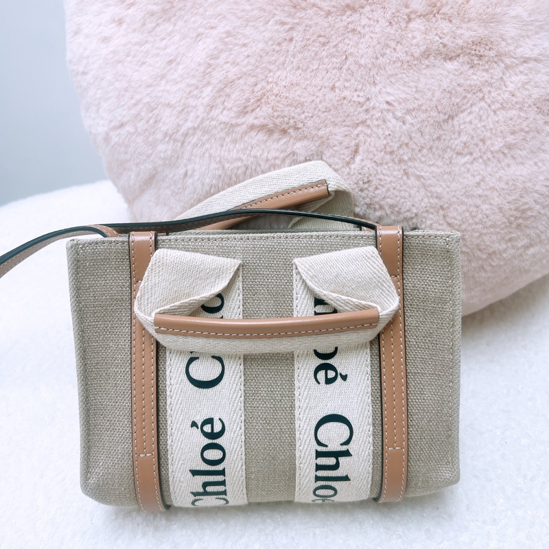 Chloe woody tote mini 淺棕色托特-2