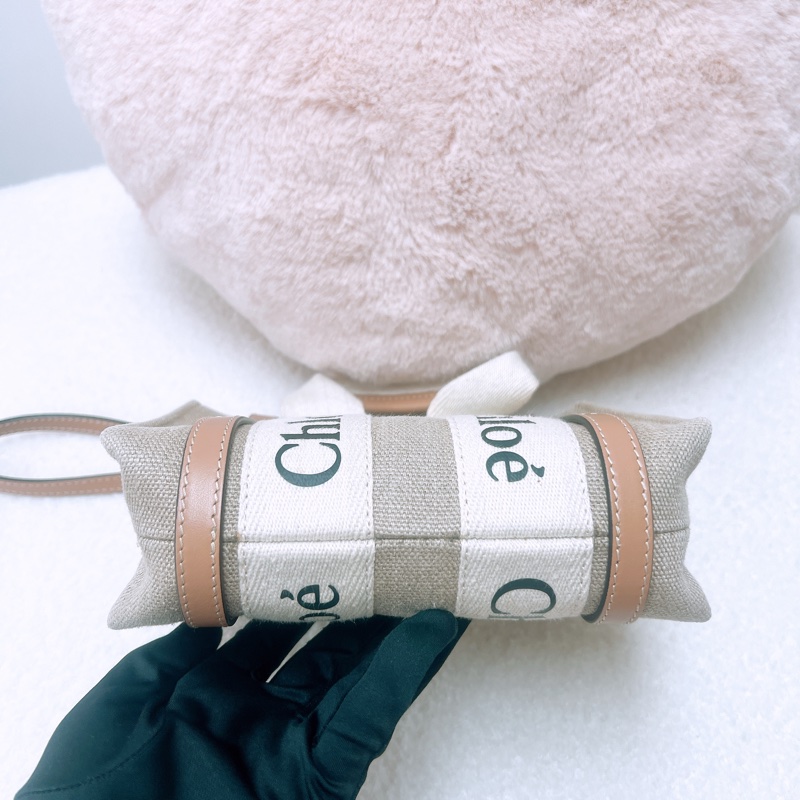 Chloe woody tote mini 淺棕色托特-4