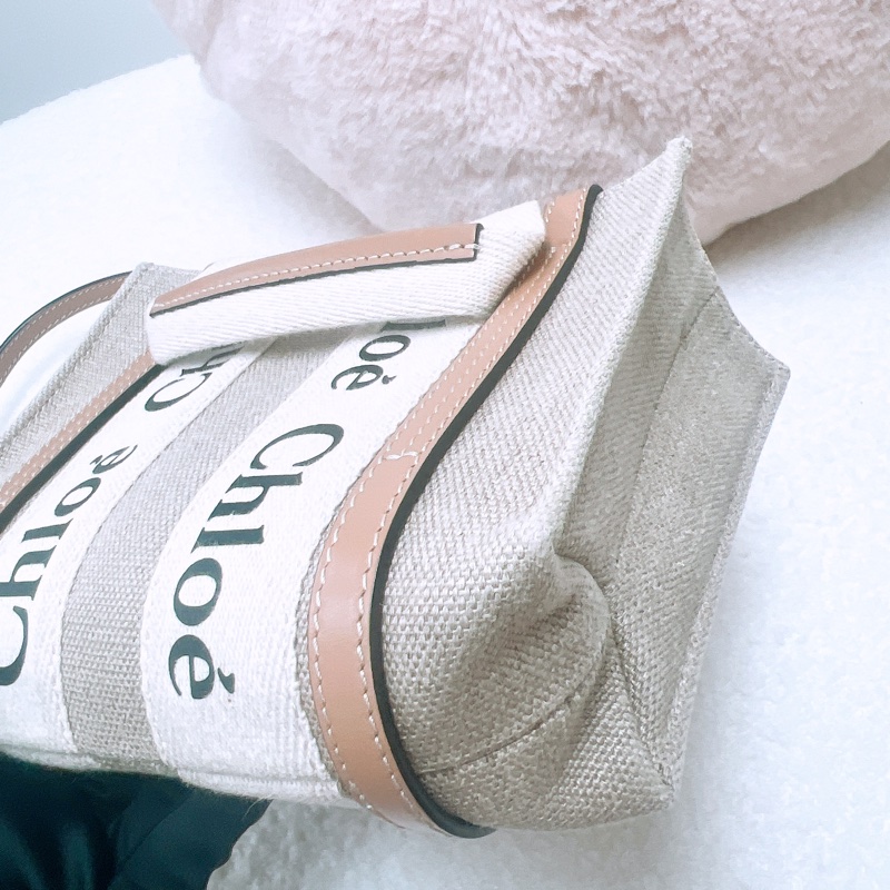 Chloe woody tote mini 淺棕色托特-6